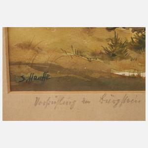 Siegfried Hauffe, „Vorfrühling am Burgstein“