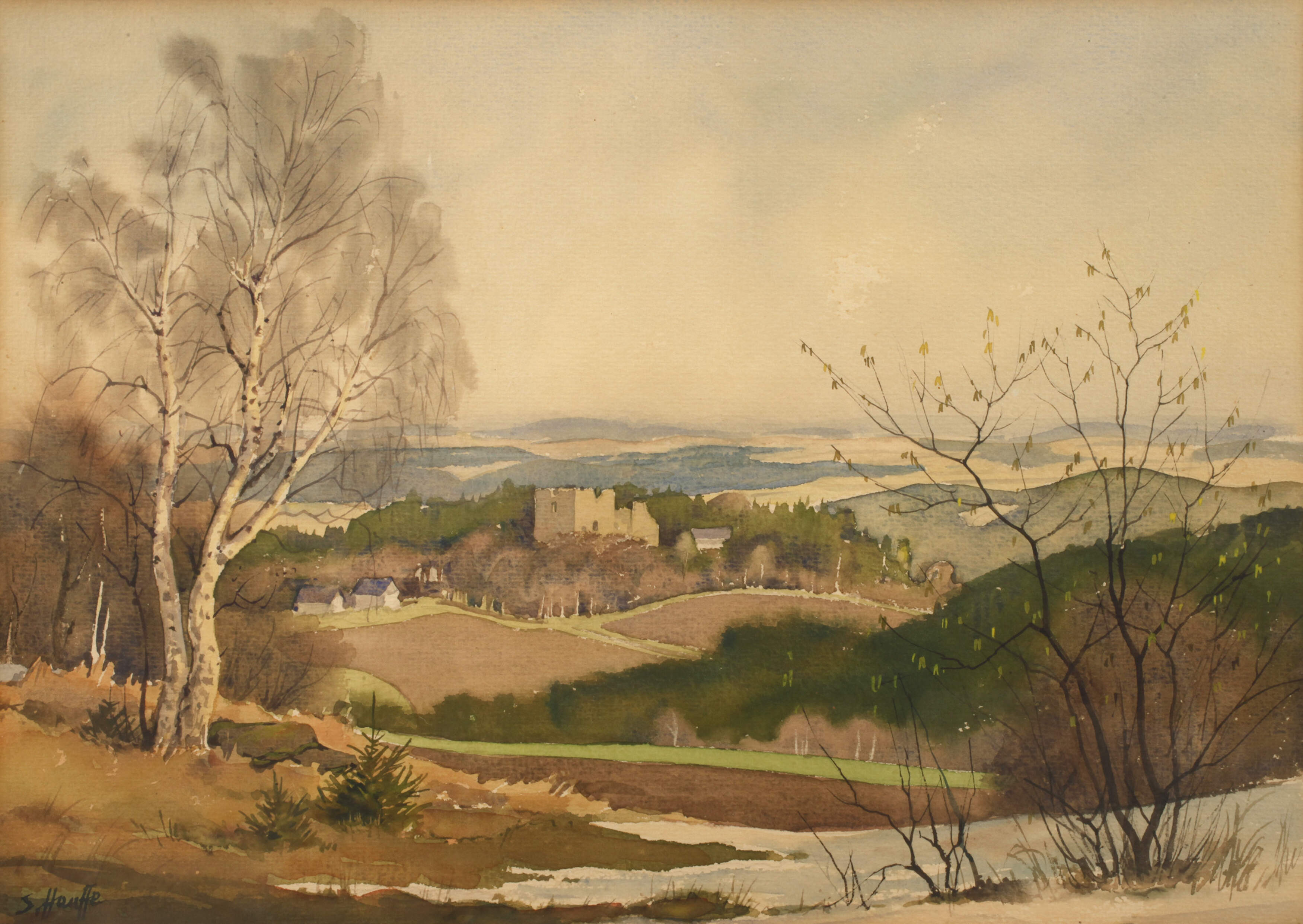 Siegfried Hauffe, „Vorfrühling am Burgstein“