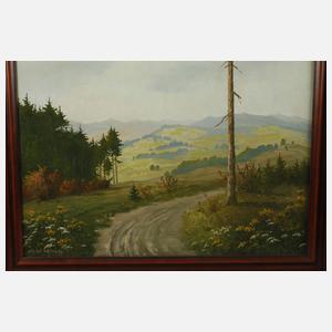 Minni Herzing, Blick in blühende Sommerlandschaft