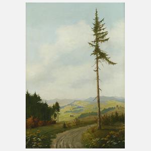 Minni Herzing, Blick in blühende Sommerlandschaft