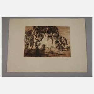 Minni Herzing, Im Schlossgarten