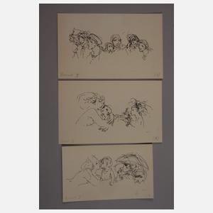 Gitta Kettner, attr., Konvolut Zeichnungen