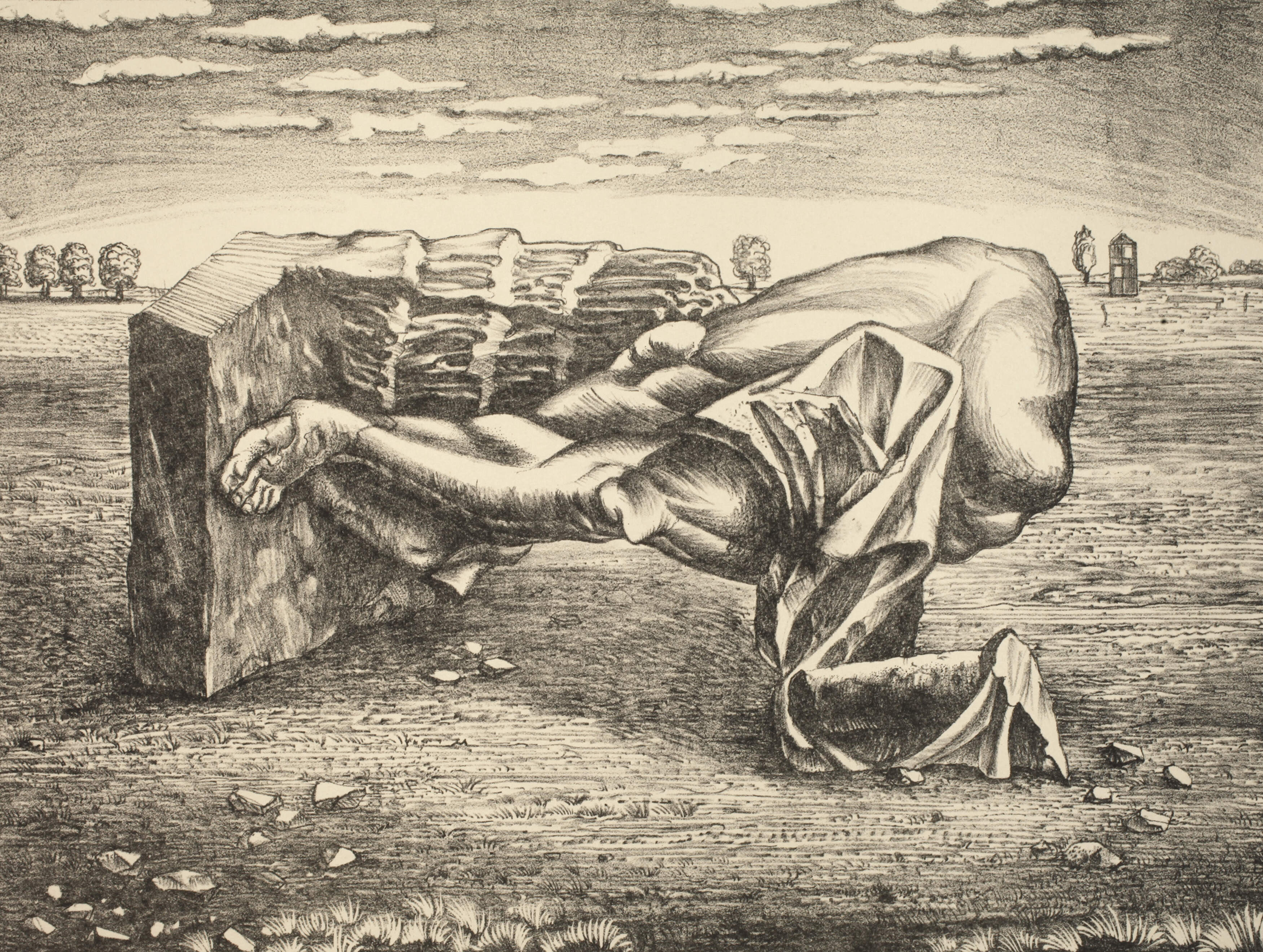 Günter Richter, "Gestürztes Monument"