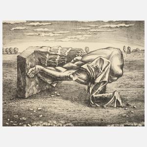 Günter Richter, "Gestürztes Monument"