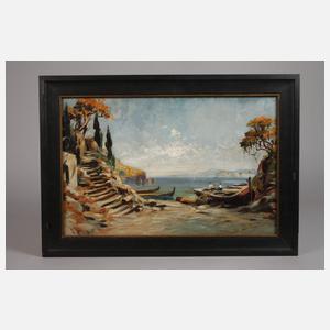Emil Rieck, attr., Küstenszene