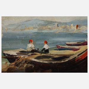 Emil Rieck, attr., Küstenszene
