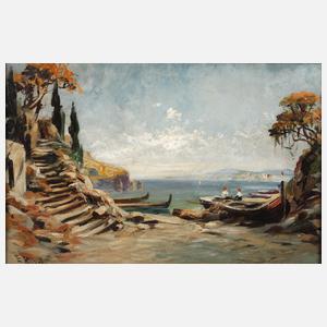 Emil Rieck, attr., Küstenszene