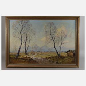 Adolf Schuhknecht, Frühlingshafte Voralpenlandschaft