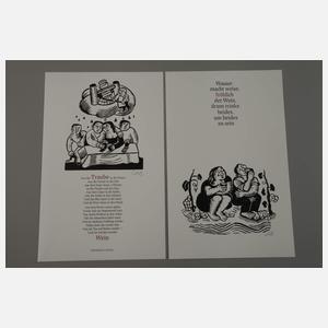 Lothar Sell, Mappenwerk "Der Wein"