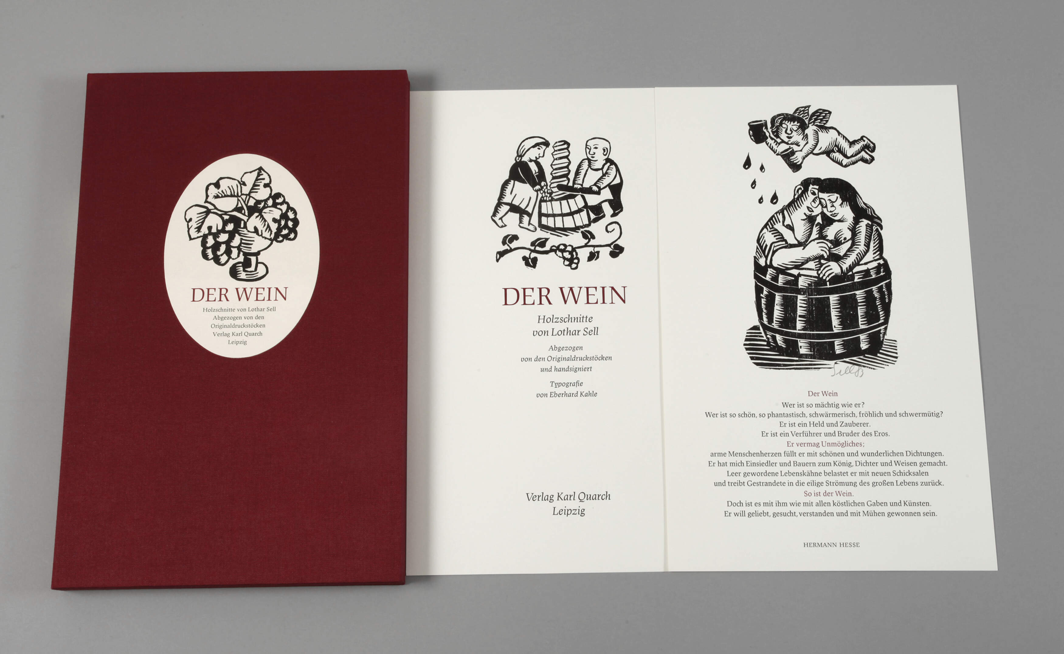 Lothar Sell, Mappenwerk "Der Wein"