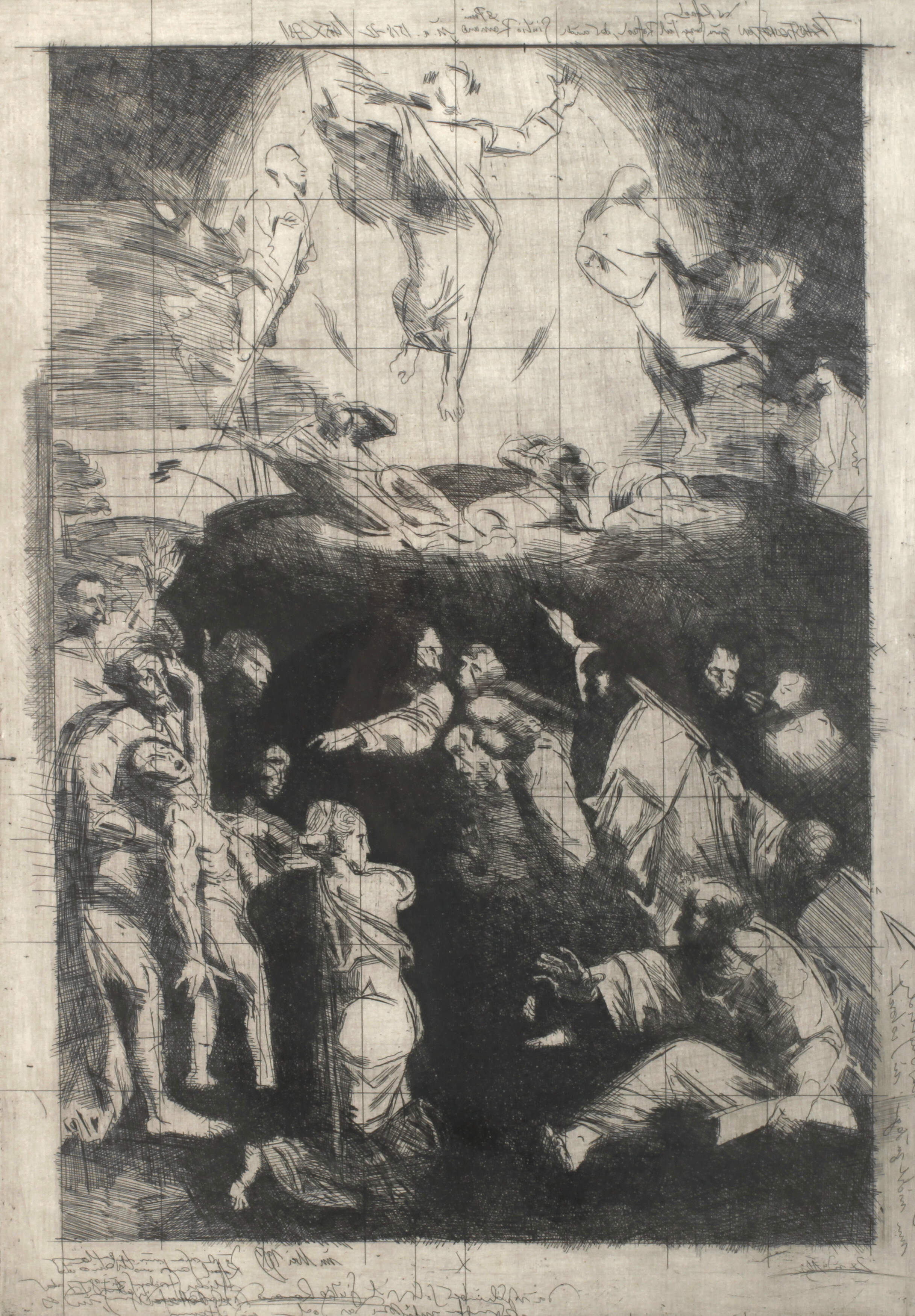 Volker Stelzmann, "Zu Raffael – Transfiguration"