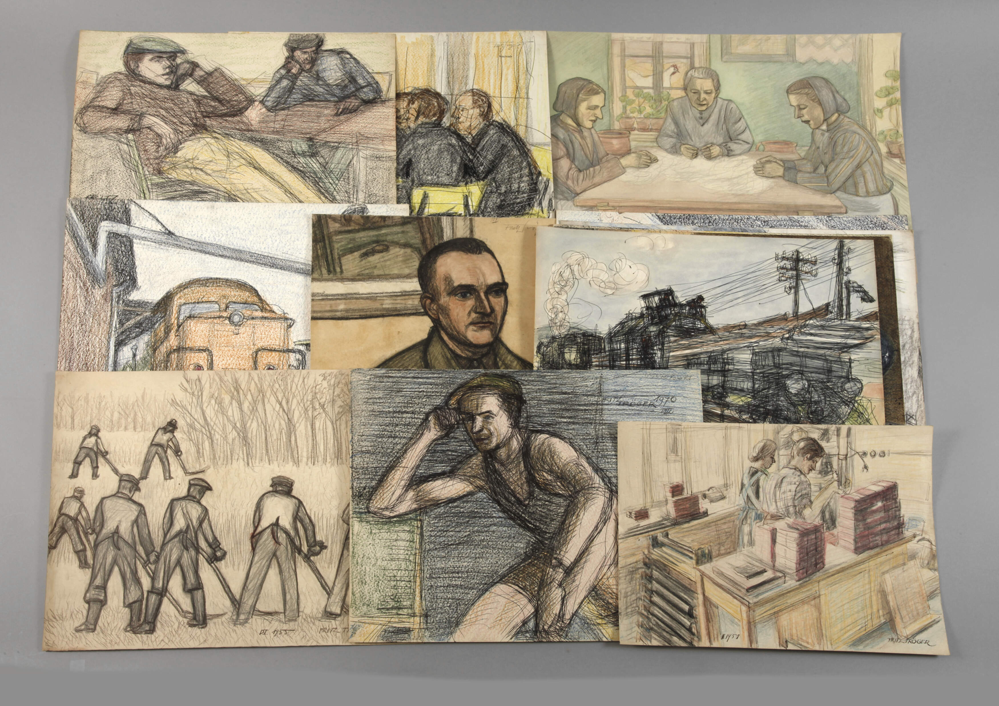 Fritz Tröger, Zeichnungskonvolut