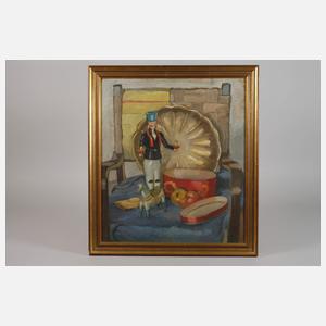 Weihnachtliches Stillleben aus dem Erzgebirge