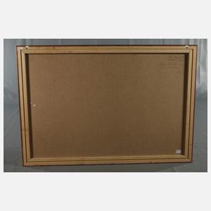 Werner Franz, "Grumbach – Ortsausgang mit Regenbogen"