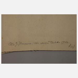 Otto Gussmann, Paar Zeichnungsblätter