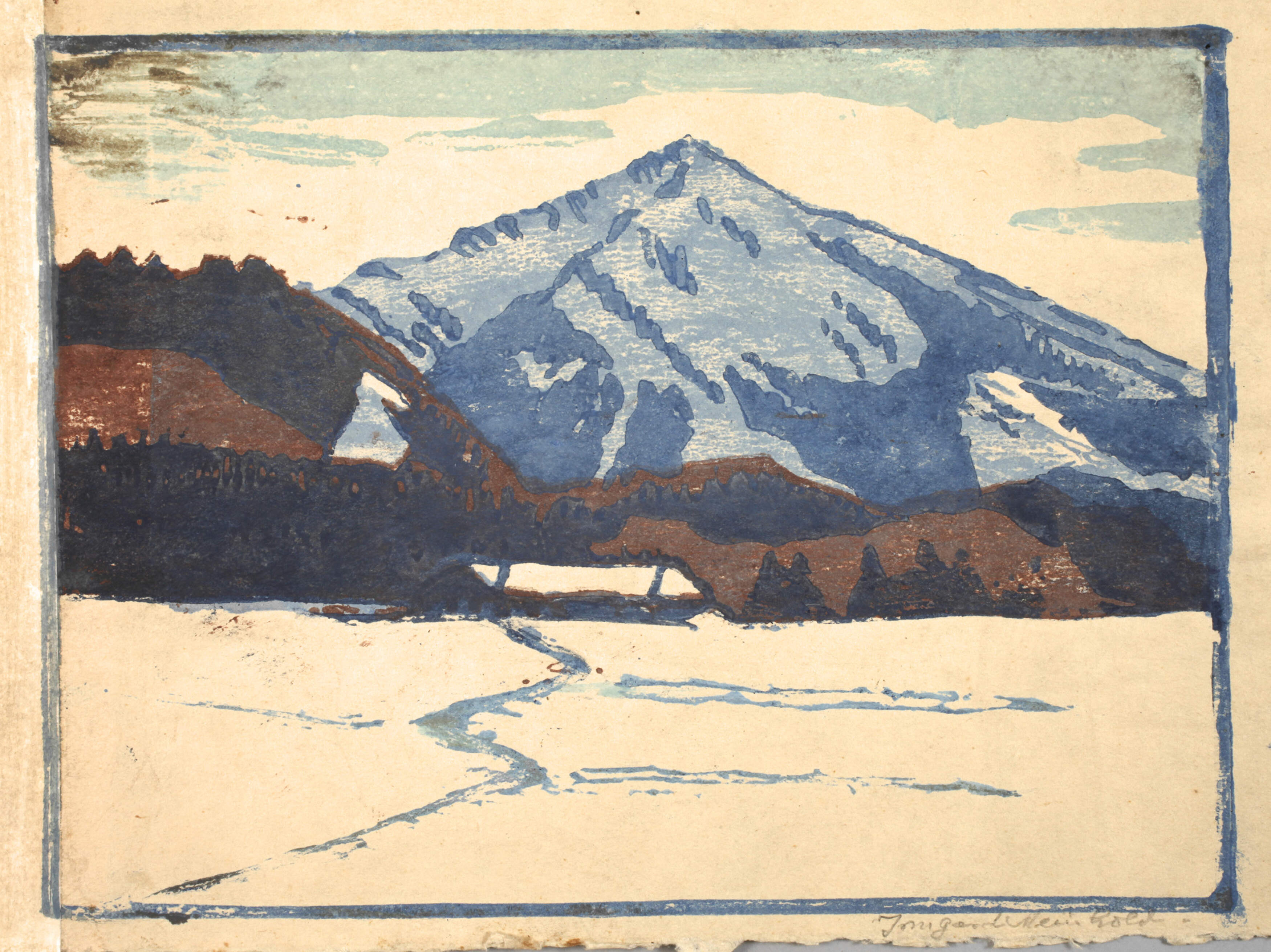 Irmgard Meinhold, Winter in den Bergen