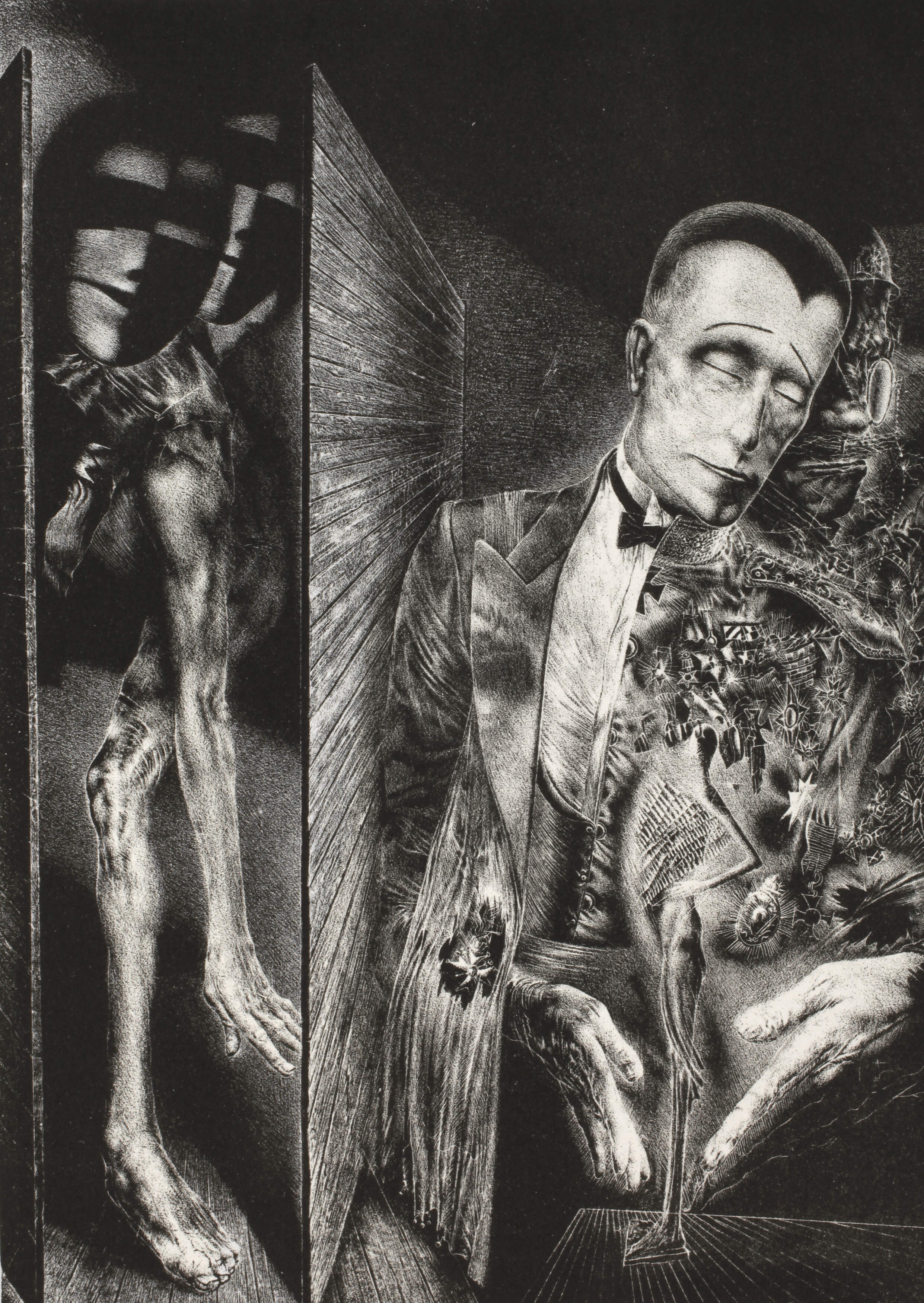 Rolf Münzner, "zu H. Mann: Empfang bei der Welt"