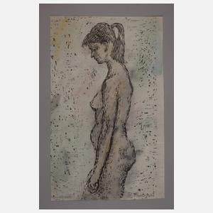Wilhelm Rudolph, Stehender Frauenakt