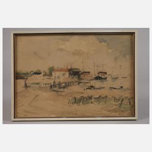 Max Schwimmer, Hafenszene