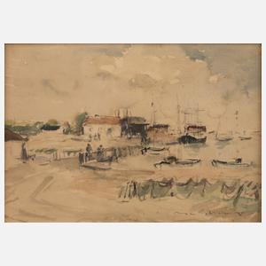 Max Schwimmer, Hafenszene