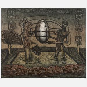 Siegfried Otto-Hüttengrund, "Paar mit Ei"