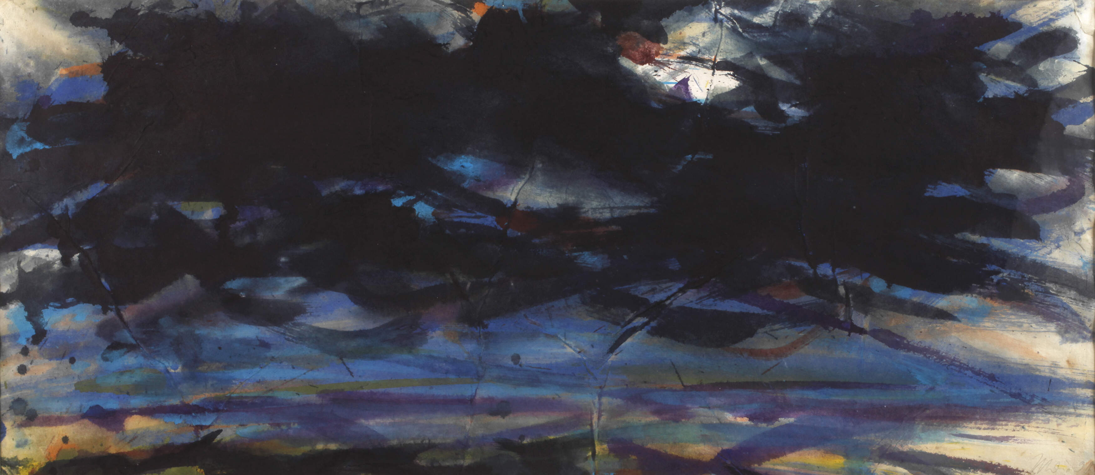 Max Uhlig, Landschaft mit schweren Wolken