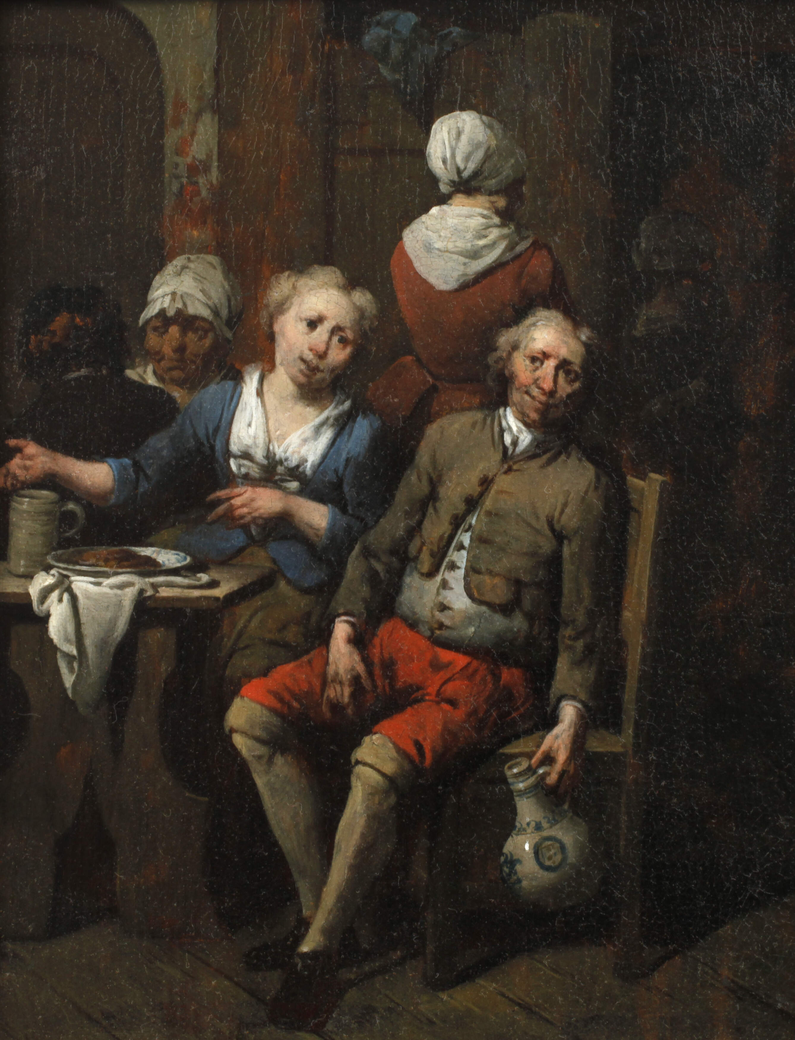 Jan Baptist Lembrechts, attr., Wirtshausszene