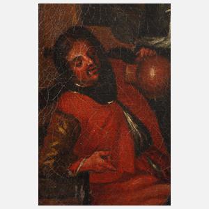 Zecher im Taverneninterieur