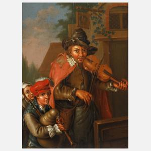 Geiger und Dudelsackbläser nach Adriaen von Ostade