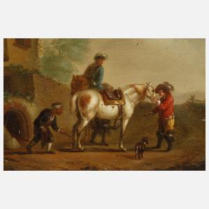 Paar Landsknechtsszenen