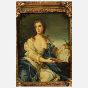 Lesende Dame in sommerlicher Landschaft