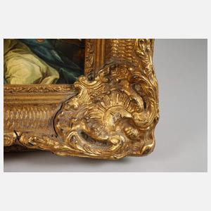 Lesende Dame in sommerlicher Landschaft