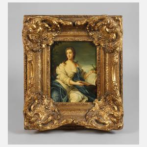 Lesende Dame in sommerlicher Landschaft