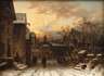 Johann Barthol. Duntze, Winterabend in der Stadt