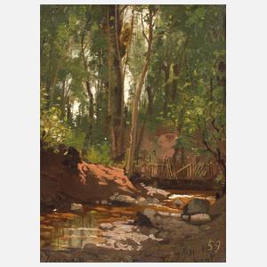 Édouard Jeanmaire, attr., Waldinneres