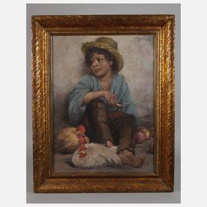 R. Jelinek, Straßenjunge mit Zigarette