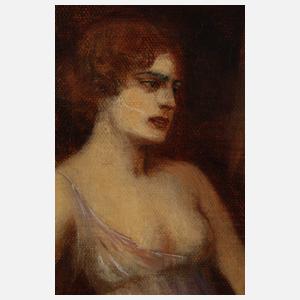 Anton Kaulbach, Nymphe mit Hunden