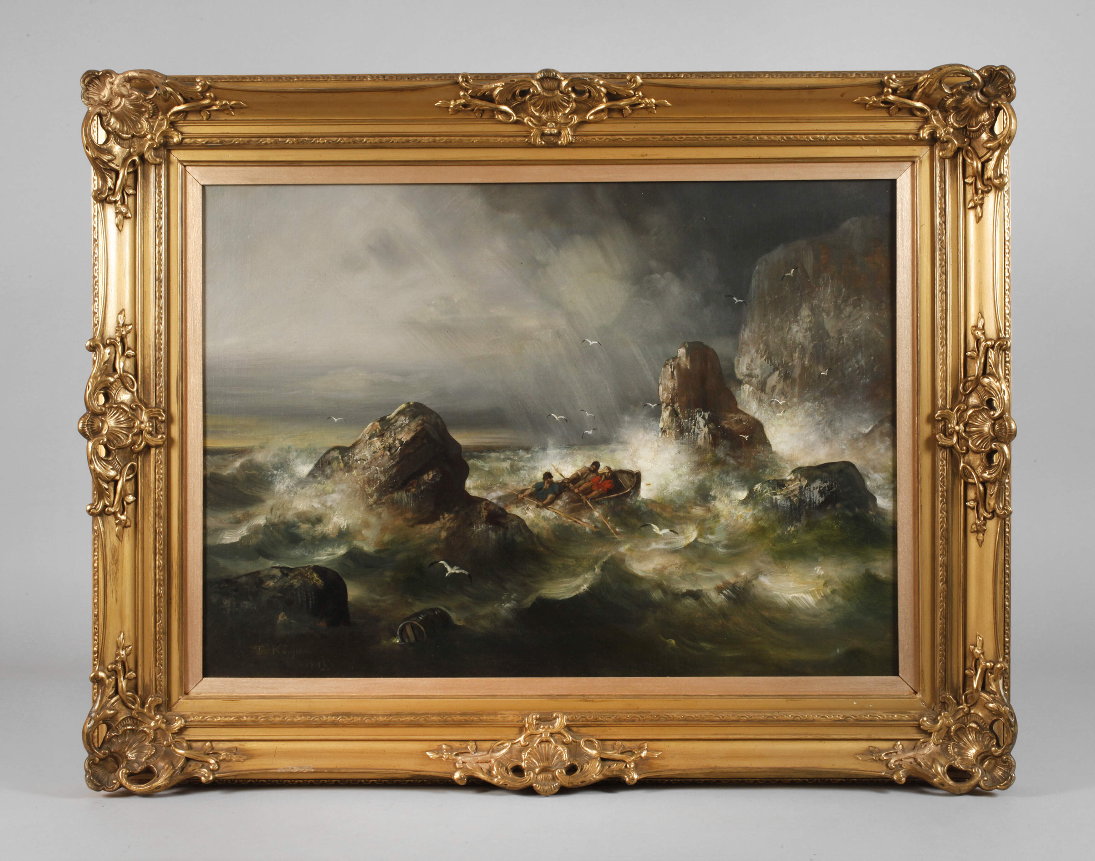 Theodor Köppen, Sturm an der Küste