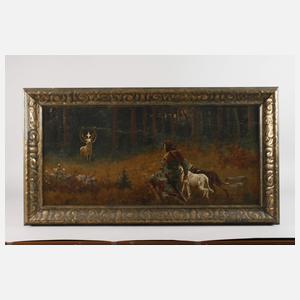 Wilhelm Räuber, attr., "Die Bekehrung des Heiligen Hubertus"