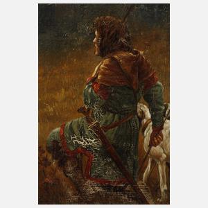 Wilhelm Räuber, attr., "Die Bekehrung des Heiligen Hubertus"