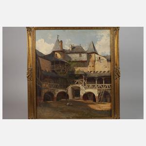 Michael Sachs, Innenhof der Burg Pfalzgrafenstein