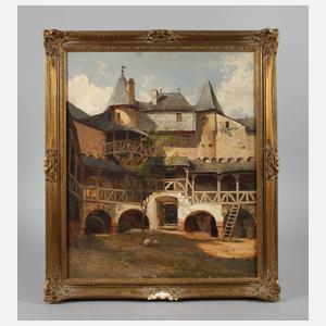 Michael Sachs, Innenhof der Burg Pfalzgrafenstein