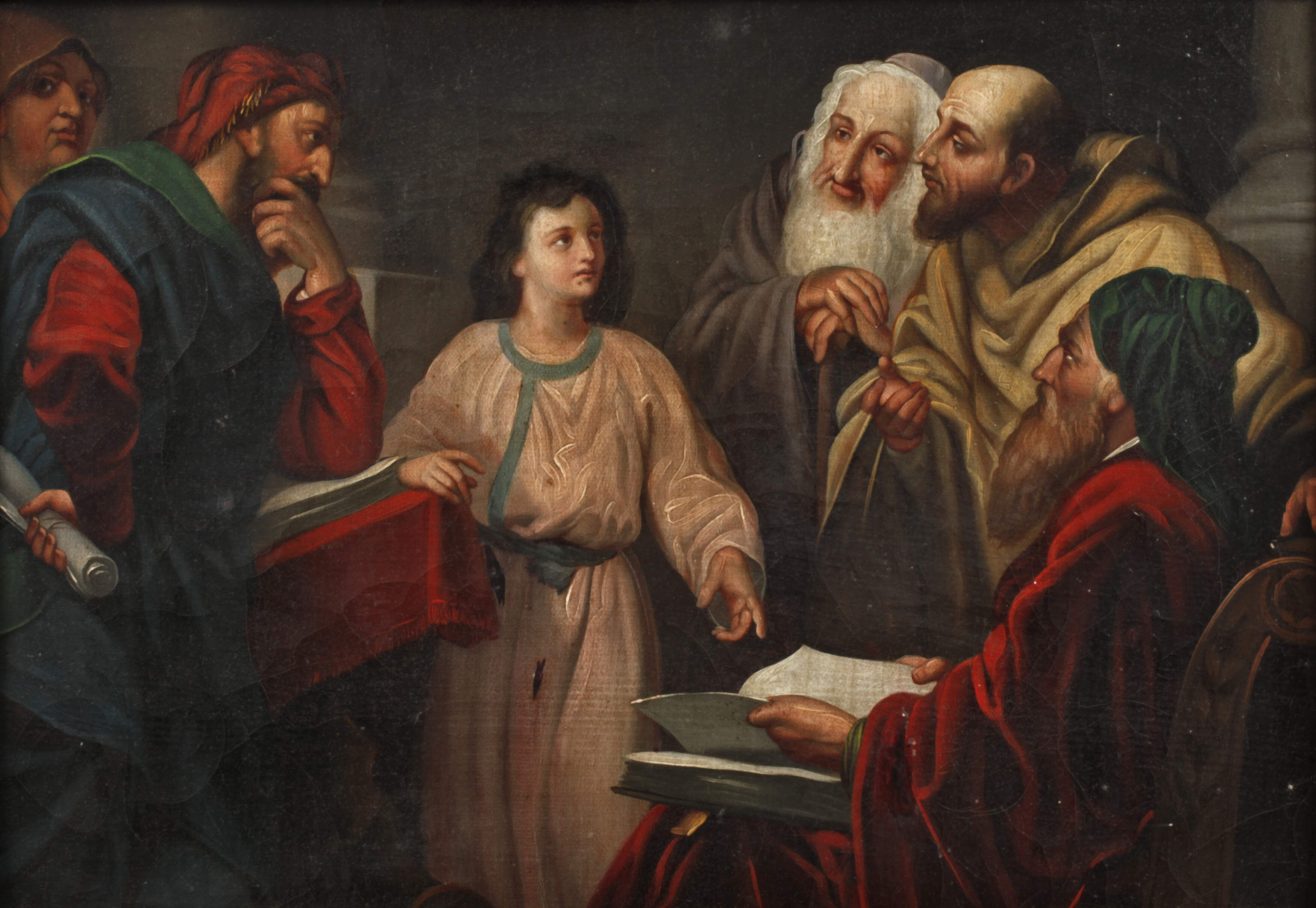 nach Heinrich Hofmann, Der Jesusknabe im Tempel