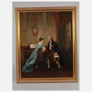 Heiratsantrag am Klavier nach Otto Erdmann