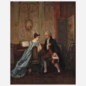 Heiratsantrag am Klavier nach Otto Erdmann