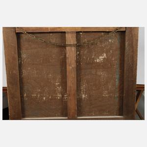 Trumeau mit Spiegel und Liebespaar