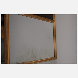 Trumeau mit Spiegel und Liebespaar