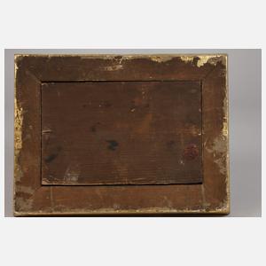 Brennender Baum in nächtlicher Landschaft