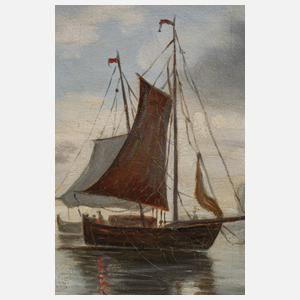 Seenansicht mit Seglern