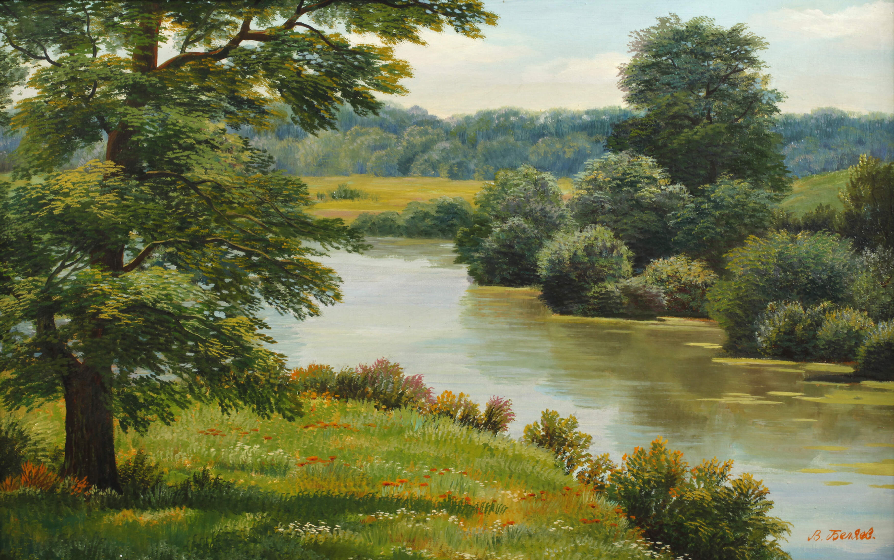 W. Beljajew, »Mittags am Kuban«